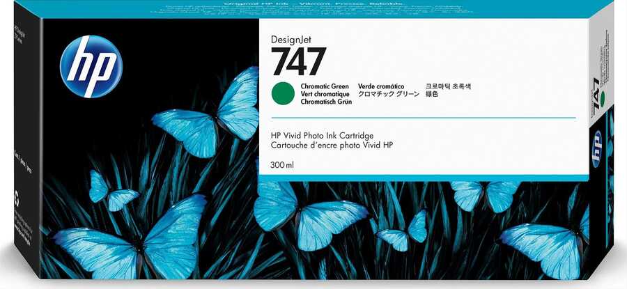 Hp P2V84A (747) Orjinal 300 ml Kromatik Yeşil Orjinal Kartuş