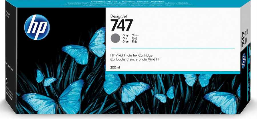 Hp P2V86A (747) Orjinal 300 ml Grİ Orjinal Kartuş