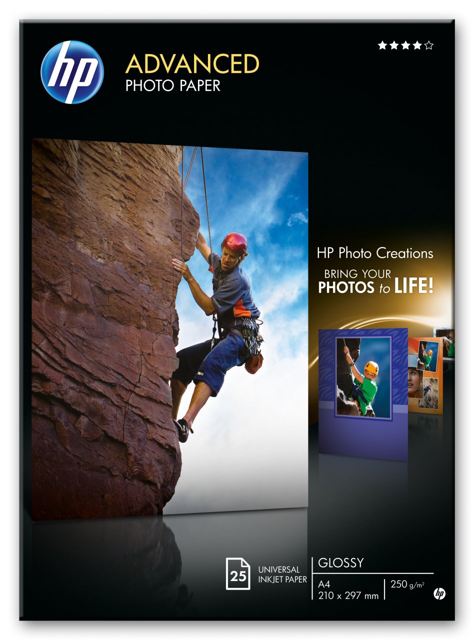 Hp Q5456A Orijinal Avantajlı Parlak Fotoğraf Kağıdı-25 Yaprak/A4/210 x 297 mm