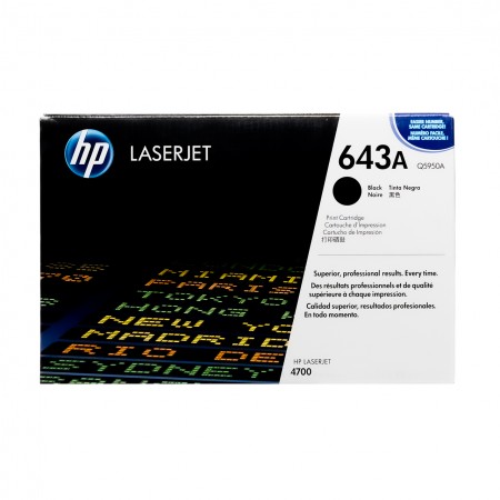 Hp Q5950A (643A) Siyah Orjinal Toner Hp Q5950A (643A) Siyah Orjinal Toner