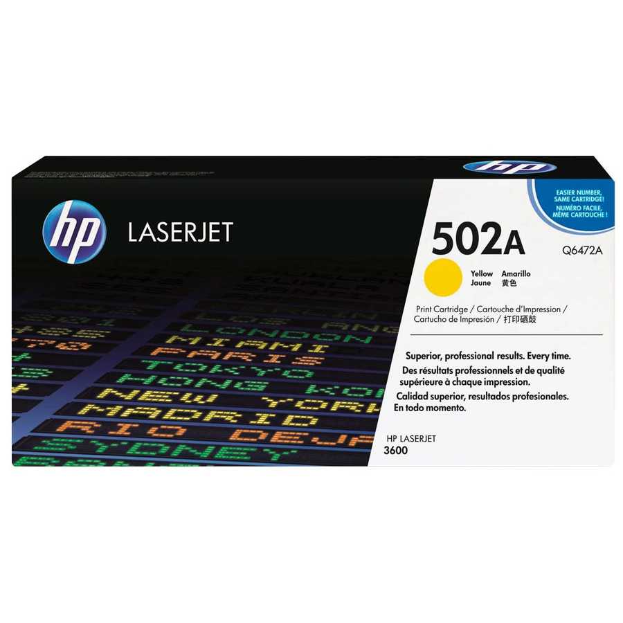 Hp Q6472A (502A) Sarı Orjinal Toner
