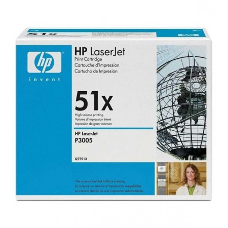 Hp Q7551X (51X) Siyah Orjinal Toner Hp Q7551X (51X) Siyah Orjinal Toner