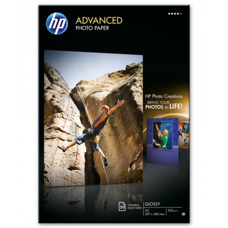 Hp Q8697A Orijinal Gelişmiş Parlak Fotoğraf Kağıdı, 20 Yaprak/A3/297 x 420 mm Hp Q8697A Orijinal Gelişmiş Parlak Fotoğraf Kağıdı, 20 Yaprak/A3/297 x 420 mm