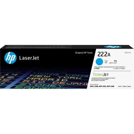 HP W2221A (222A) Mavi Orjinal Toner HP W2221A (222A) Mavi Orjinal Toner