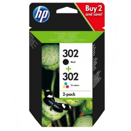 Hp X4D37AE (302) Siyah Ve Renkli Orjinal Multi Paket Kartuş Hp X4D37AE (302) Siyah Ve Renkli Orjinal Multi Paket Kartuş