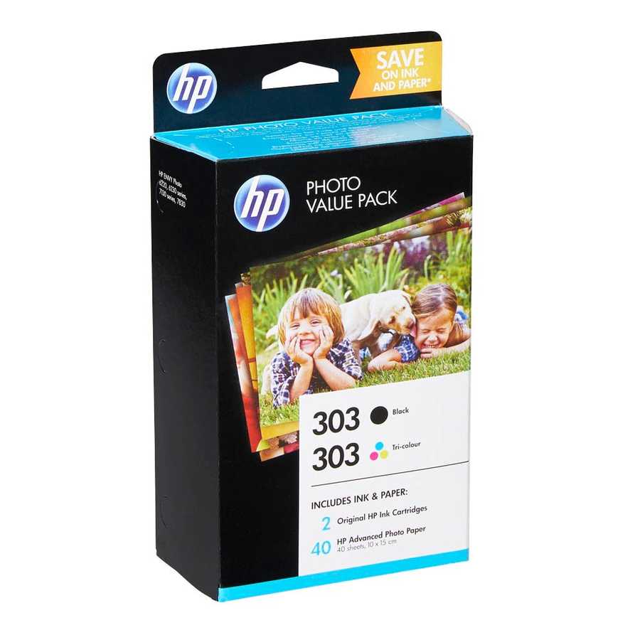 Hp Z4B62EE (303) Siyah/Renkli Avantajlı Fotoğraf Paketi 40 Yaprak 10x15cm