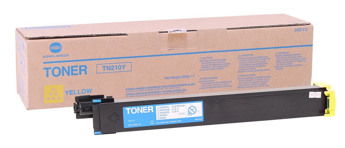 Konica Minolta TN-210 Orjinal Sarı Toner Bizhub