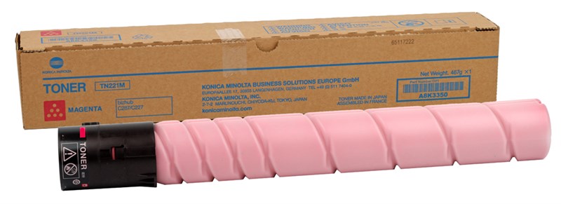Konica Minolta TN-221 Orjinal Kırmızı Toner Bizhub