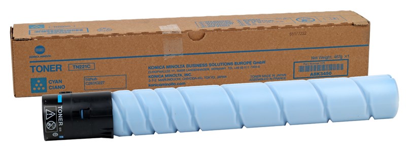 Konica Minolta TN-221 Orjinal Mavi Toner Bizhub