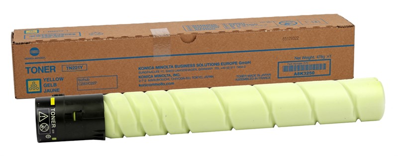 Konica Minolta TN-221 Orjinal Sarı Toner Bizhub