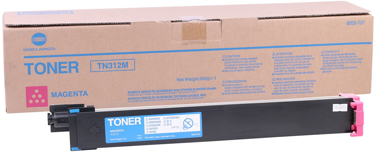Konica Minolta TN-312 Orjinal Kırmızı Toner Bizhub