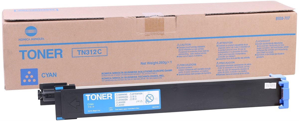 Konica Minolta TN-312 Orjinal Mavi Toner Bizhub