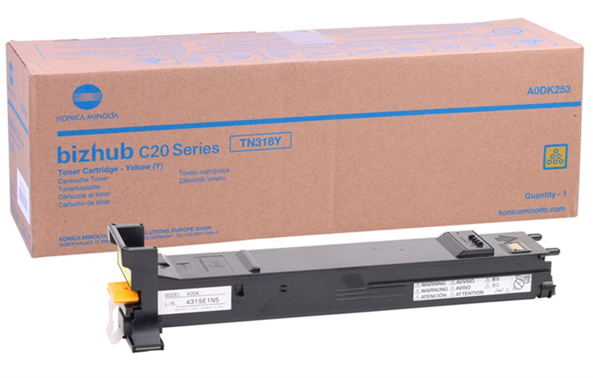Konica Minolta TN-318 Orjinal Sarı Toner Bizhub