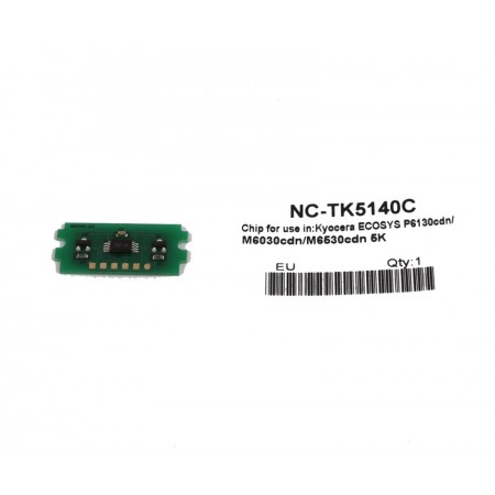 Kyocera Mita TK-5140 Toner Chip Mavi Ecosys M6030-P6130-M6530 (1T02NRCNL0) Kyocera Mita TK-5140 Toner Chip Mavi Ecosys M6030-P6130-M6530 (1T02NRCNL0)