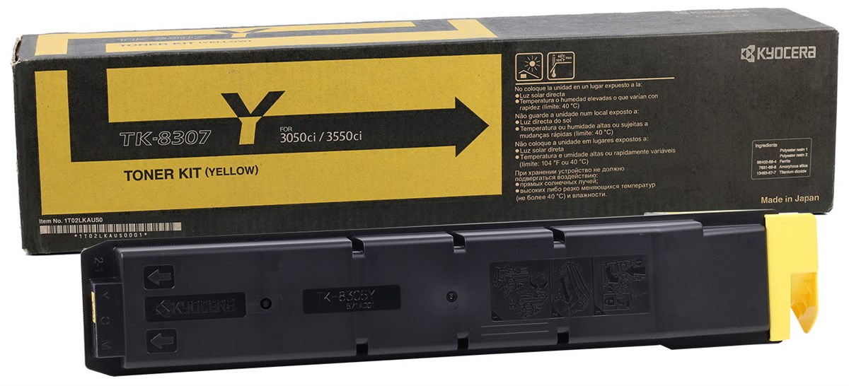 Kyocera Mita TK-8307 Orjinal Sarı Toner Taskalfa