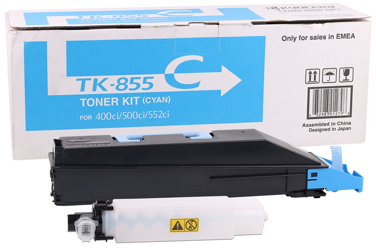 Kyocera Mita TK-855 Orjinal Mavi Toner Taskalfa