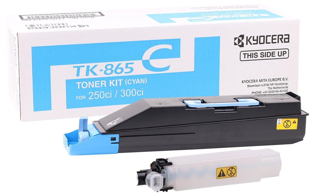Kyocera Mita TK-865 Orjinal Mavi Toner Taskalfa