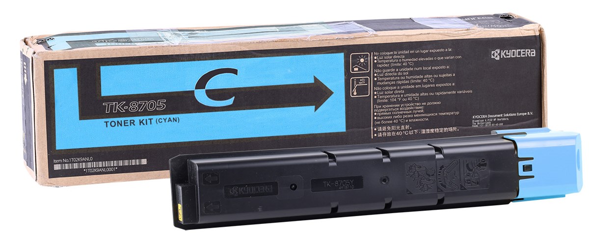 Kyocera Mita TK-8705 Orjinal Mavi Toner Taskalfa