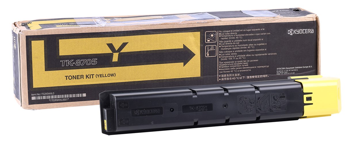 Kyocera Mita TK-8705 Orjinal Sarı Toner Taskalfa