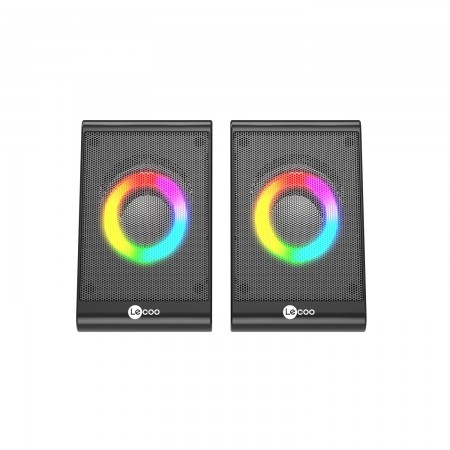 Lecoo DS100 1+1 RGB Aydınlatmalı Kablolu Stereo 6W Soundbar Masaüstü Hoparlör Siyah Lecoo DS100 1+1 RGB Aydınlatmalı Kablolu Stereo 6W Soundbar Masaüstü Hoparlör Siyah