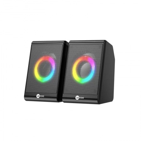 Lecoo DS100 1+1 RGB Aydınlatmalı Kablolu Stereo 6W Soundbar Masaüstü Hoparlör Siyah Lecoo DS100 1+1 RGB Aydınlatmalı Kablolu Stereo 6W Soundbar Masaüstü Hoparlör Siyah