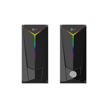 Lecoo DS104 RGB Aydınlatmalı USB + 3.5mm Jack 6W Kablolu Masaüstü Hoparlör Siyah Lecoo DS104 RGB Aydınlatmalı USB + 3.5mm Jack 6W Kablolu Masaüstü Hoparlör Siyah