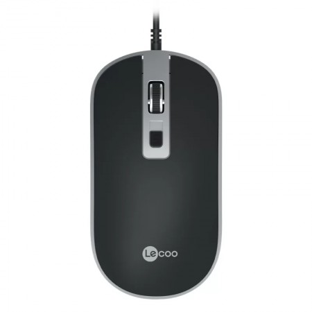 Lecoo MS104 USB Kablolu 1600DPI 4 Tuşlu Optik Mouse Siyah