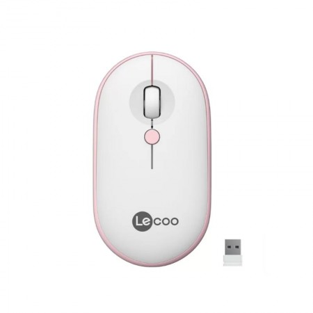 Lecoo WS212 Kablosuz 1600DPI 4 Tuşlu Optik Mouse Beyaz & Pembe Lecoo WS212 Kablosuz 1600DPI 4 Tuşlu Optik Mouse Beyaz & Pembe