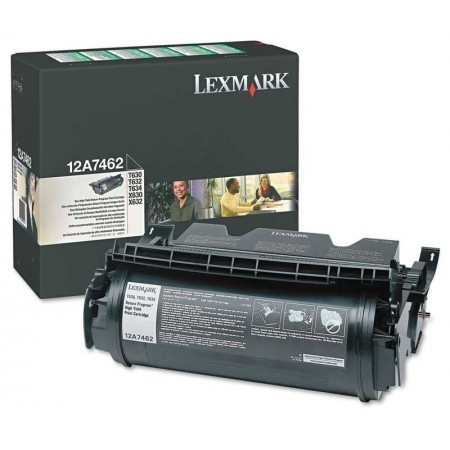 Lexmark 12A7462 Siyah Orjinal Toner Lexmark 12A7462 Siyah Orjinal Toner