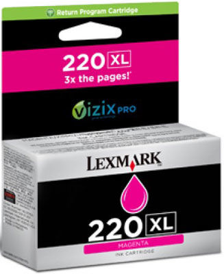 Lexmark (220XL) 14L0176A Kırmızı Orjinal Kartuş Yüksek Kapasiteli