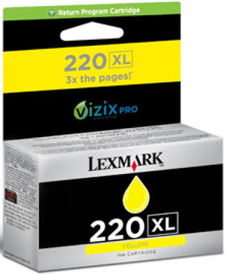 Lexmark (220XL)14L0177A Sarı Orjinal Kartuş Yüksek Kapasiteli