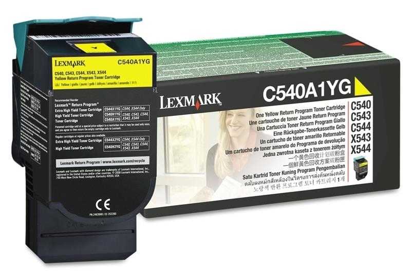 Lexmark C540A1YG Sarı Orjinal Toner