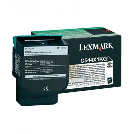 Lexmark C544X1KG Siyah Orjinal Toner Lexmark C544X1KG Siyah Orjinal Toner