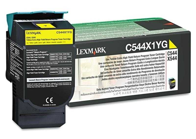Lexmark C544X1YG Sarı Orjinal Toner 