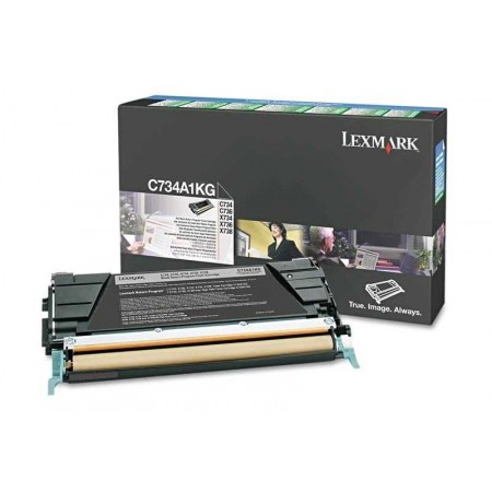 Lexmark C734A1KG Siyah Orjinal Toner Lexmark C734A1KG Siyah Orjinal Toner
