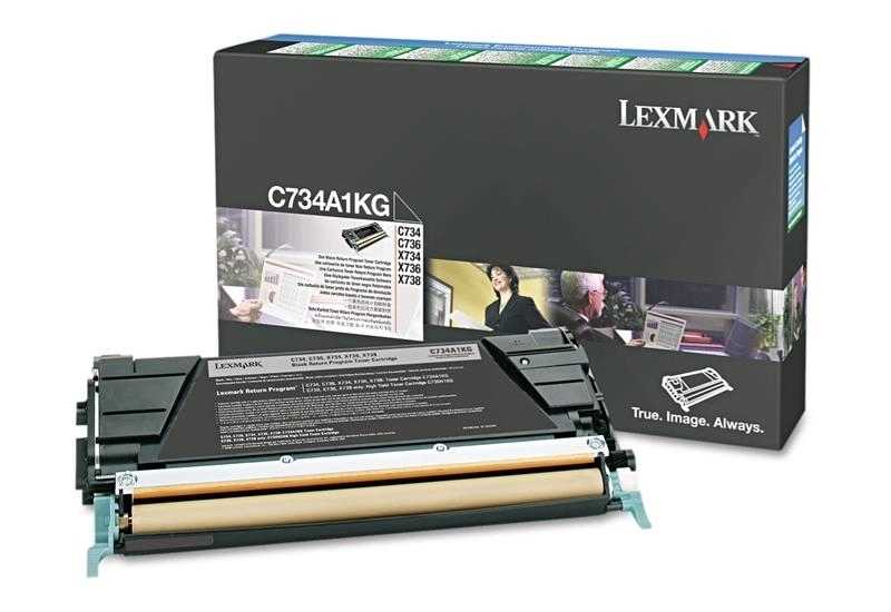 Lexmark C734A1KG Siyah Orjinal Toner