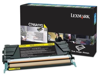Lexmark (C746) C746A1YG Sarı Orjinal Toner