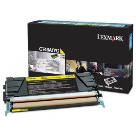 Lexmark (C746) C746A1YG Sarı Orjinal Toner Lexmark (C746) C746A1YG Sarı Orjinal Toner