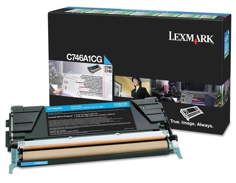 Lexmark C746A1CG Mavi Orjinal Toner