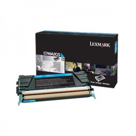 Lexmark C746A3CG Orijinal Mavi Toner Lexmark C746A3CG Orijinal Mavi Toner