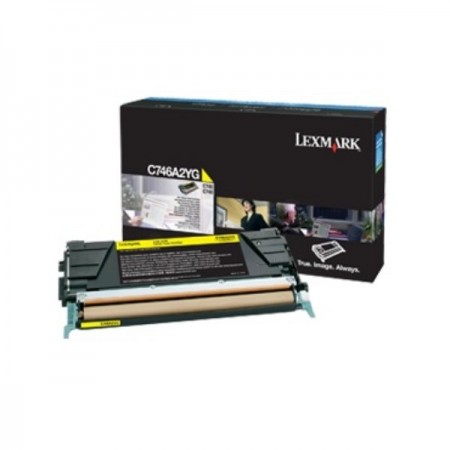 Lexmark C746A3YG Sarı Orjinal Toner Lexmark C746A3YG Sarı Orjinal Toner