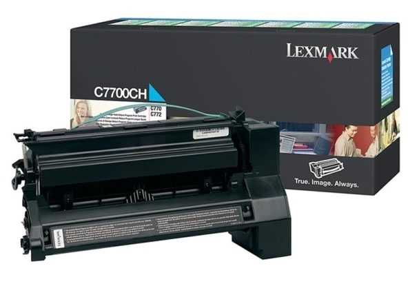 Lexmark (C770) C7700CH Mavi Orjinal Toner Yüksek Kapasiteli