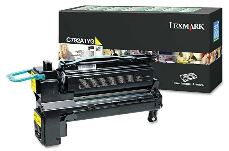 Lexmark (C792) C792A1YG Sarı Orjinal Toner