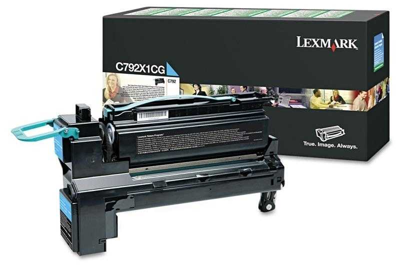 Lexmark (C792) C792X1CG Mavi Orjinal Toner Yüksek Kapasiteli