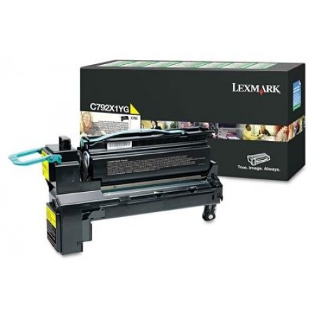 Lexmark (C792) C792X1YG Sarı Orjinal Toner Yüksek Kapasiteli Lexmark (C792) C792X1YG Sarı Orjinal Toner Yüksek Kapasiteli