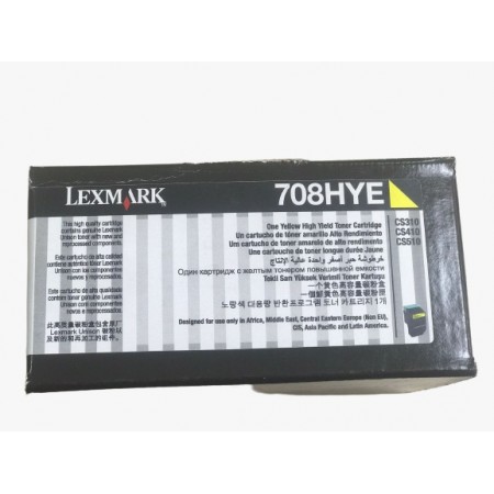 Lexmark CS310-708HYE Sarı Orjinal Toner Yüksek Kapasiteli Lexmark CS310-708HYE Sarı Orjinal Toner Yüksek Kapasiteli