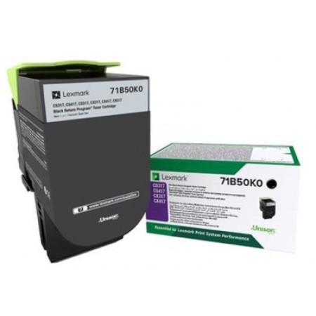 Lexmark (CS317) 71B50K0 Siyah Orjinal Toner Lexmark (CS317) 71B50K0 Siyah Orjinal Toner