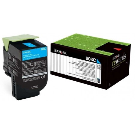 Lexmark (CX310) 80C80C0 Mavi Orjinal Toner Lexmark (CX310) 80C80C0 Mavi Orjinal Toner
