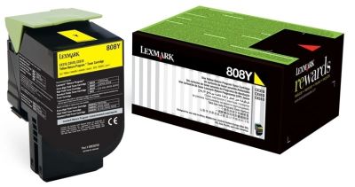 Lexmark (CX310) 80C80Y0 Sarı Orjinal Toner