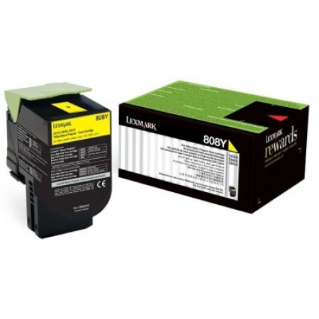 Lexmark (CX310) 80C80Y0 Sarı Orjinal Toner Lexmark (CX310) 80C80Y0 Sarı Orjinal Toner